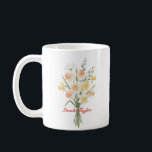 Caneca De Café Watercolor Birth Flower Narcissus Custom<br><div class="desc">Celebrate a special connection with our Watercolor Birth Flower Personalized Mug. Featuring a floral illustration that represents the unique beauty of their birth month, this mug blends artistic flair with everyday functionality. The soft, ethereal watercolor textures pop against the crisp ceramic, creating a piece that feels more like a work...</div>
