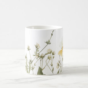 Caneca De Café 🌿 Watercolor Blossoms: A Rosa artística Mug