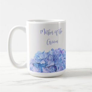 Caneca De Café Watercolor Blue Hydrangea Bridal Party