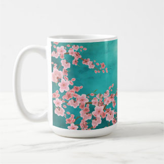Caneca De Café Watercolor Cherry Blossom Coffee Mug