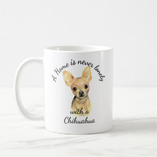 Caneca De Café Watercolor Chihuahua Dog Pet Animal