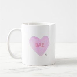 Caneca De Café Watercolor Convo Heartz Bae Mug