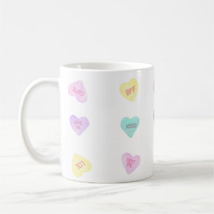 Caneca De Café Watercolor Convo Heartz BFF Mug