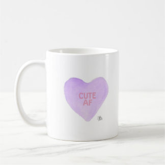 Caneca De Café Watercolor Convo Heartz CUTE AF Mug