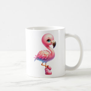 Caneca De Café Watercolor Flamingo Cartoon Clipart
