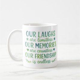 Caneca De Café Watercolor Friendship Quote