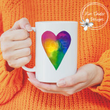 Watercolor Heart "Love"