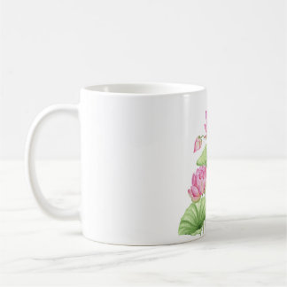 Caneca De Café  Watercolor Lotus Aesthetic Throw Classic Mug 
