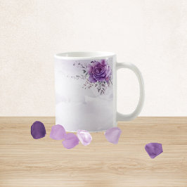 Caneca De Café Watercolor Morada Mug