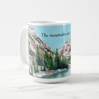 Caneca De Café Watercolor mountains, Colorado coffee mug 11 oz