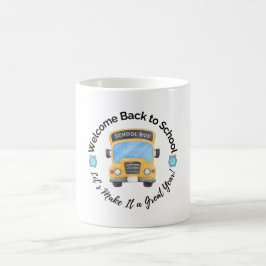 Caneca De Café Watercolor School Bus Mug