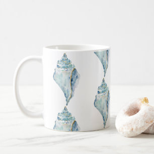 Caneca De Café Watercolor Seashell