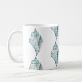 Caneca De Café Watercolor Seashell