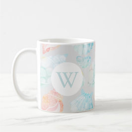 Caneca De Café Watercolor Seashell Mug