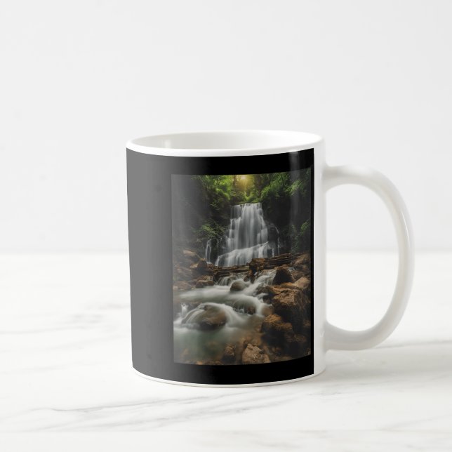 Caneca De Café Waterfall Style Life_ Pastel Falls And Nature Call (Direita)