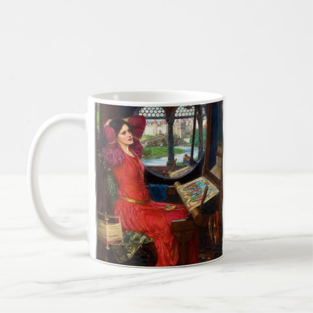 Caneca De Café Waterhouse I Am Half-Sick of Shadows (Esquerda)
