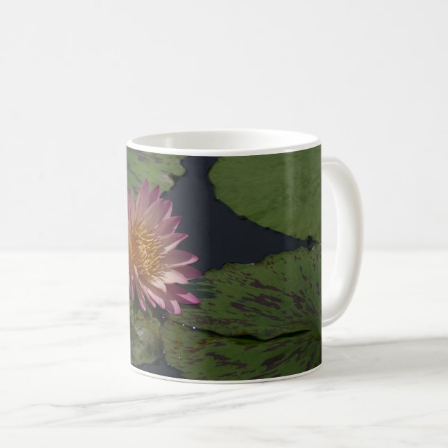 Caneca De Café Waterlily Rosa (Frente Esquerda)