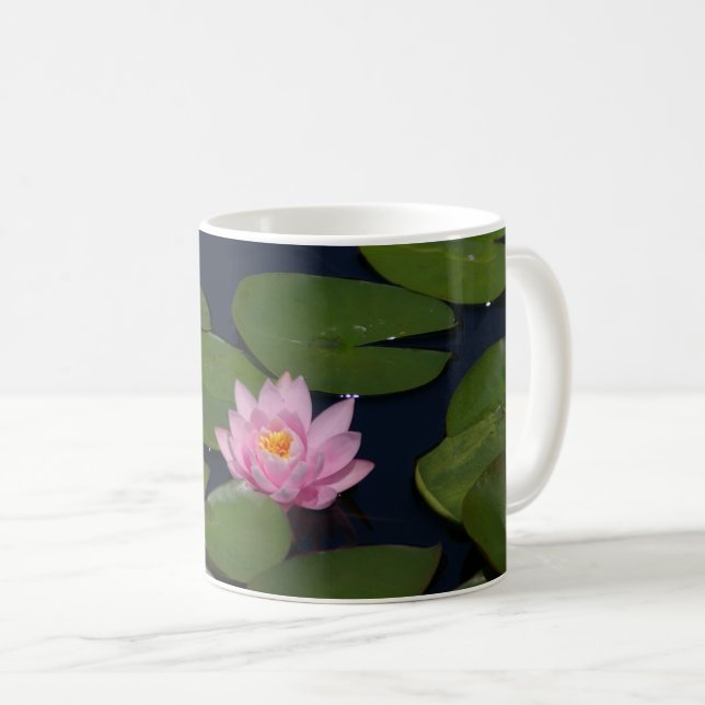 Caneca De Café Waterlily Rosa (Frente Esquerda)