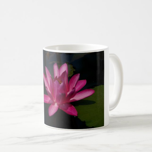 Caneca De Café Waterlily Rosa (Frente Esquerda)
