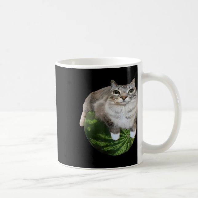 Caneca De Café Watermelon Cat Bobo Memória (Direita)