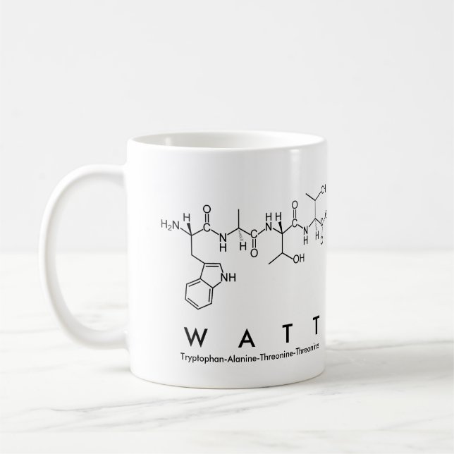 Caneca De Café Watt peptide name mug (Esquerda)