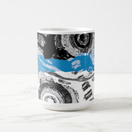 Caneca De Café Wave Mechanism – Custom Mug (11 oz, Ceramic, Dishw