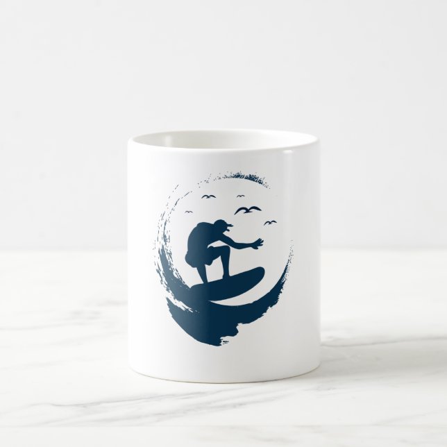 Caneca De Café Wave Rider (Centro)