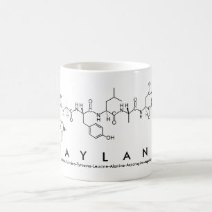 Caneca De Café Wayland peptide name mug