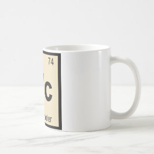 Caneca De Café Wc - Resfriador de Vinho Símbolo da Tabela Periódi