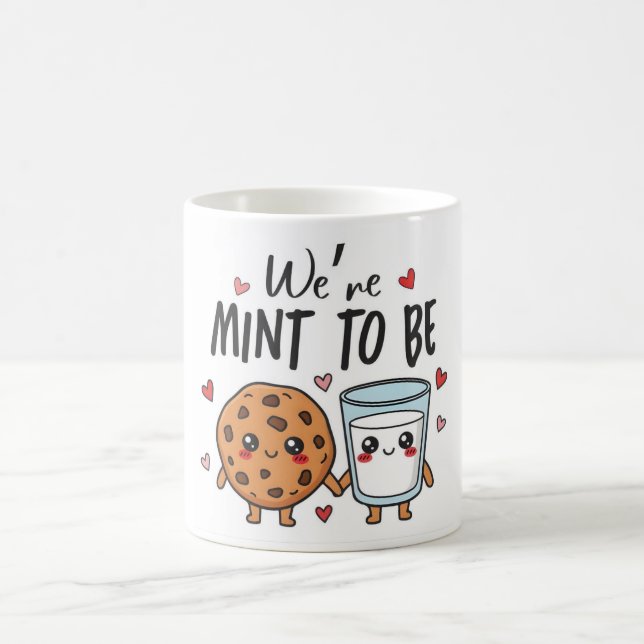 Caneca De Café We Mint to Be Cookie and Milk Mug (Centro)