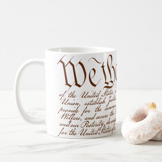 Caneca De Café We the People (Com Donut)