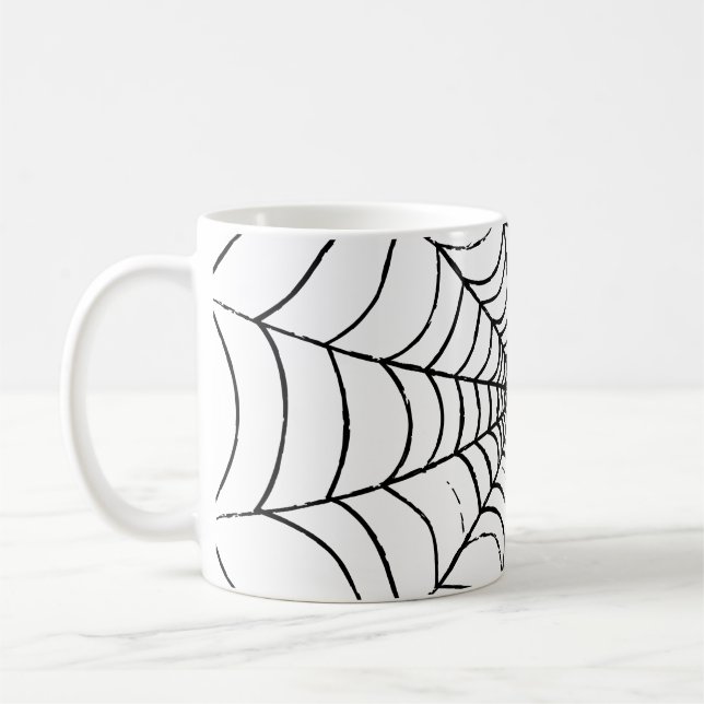 Caneca De Café Web de uma aranha simples - Fechar (Esquerda)
