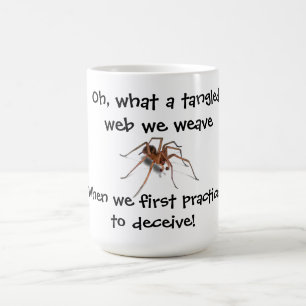 CANECA DE CAFÉ WEB OF LIES TANGADA
