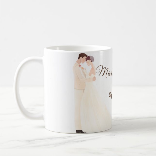 Caneca De Café Wedding ceramic mug  (Esquerda)