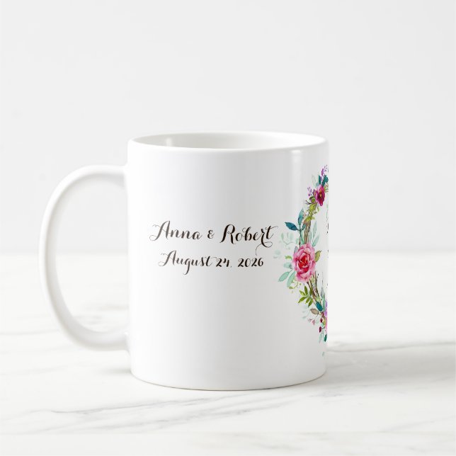 Caneca De Café Wedding couple coffee Mug (Esquerda)