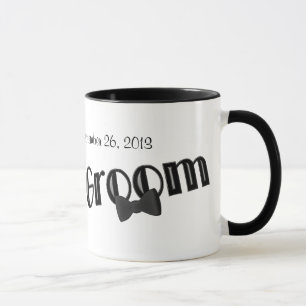 Caneca de café Wedding personalizada noivo