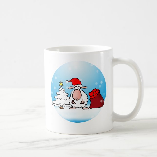 Caneca De Café Weihnachtsschaf (Direita)