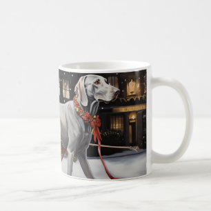 Caneca De Café Weimaraner Christmas Fesason Season