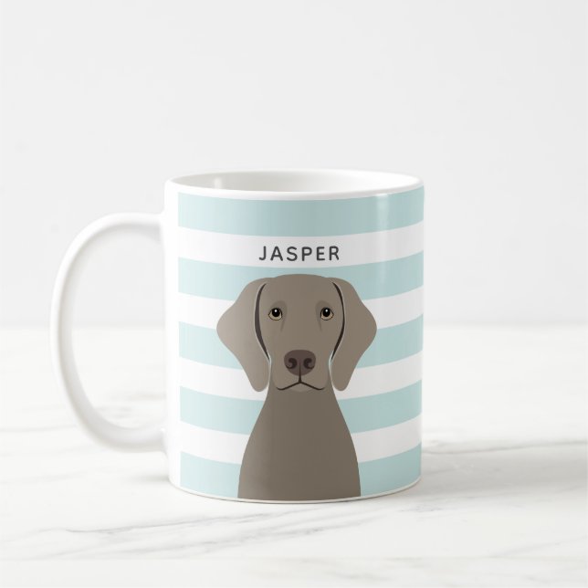 Caneca De Café Weimaraner Mugs (Esquerda)