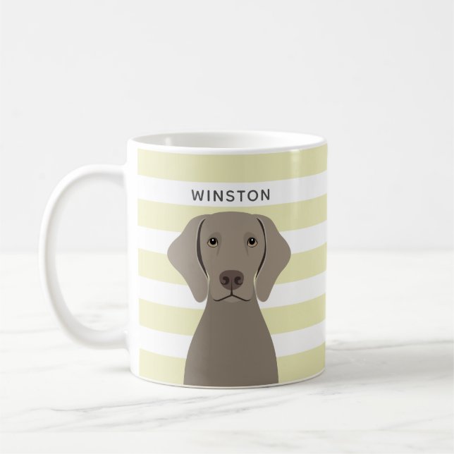 Caneca De Café Weimaraner Mugs (Esquerda)