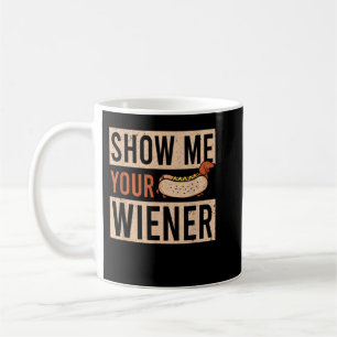 Caneca De Café Weiner Rides Funny Dachshund T- Shirt