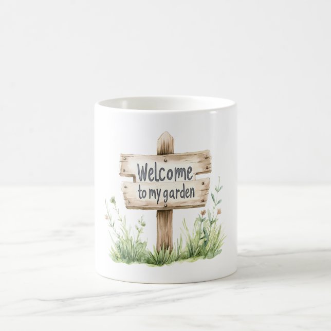 Caneca De Café Welcome Garden (Centro)