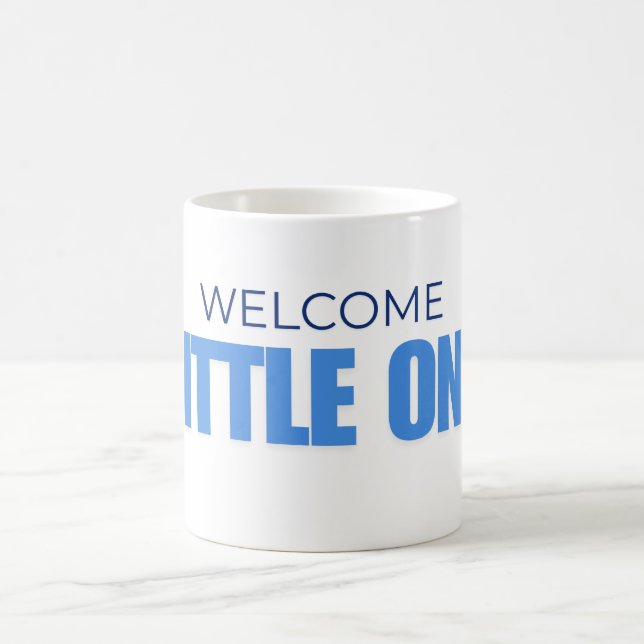 Caneca De Café Welcome Little One Baby Boy Mug (Centro)