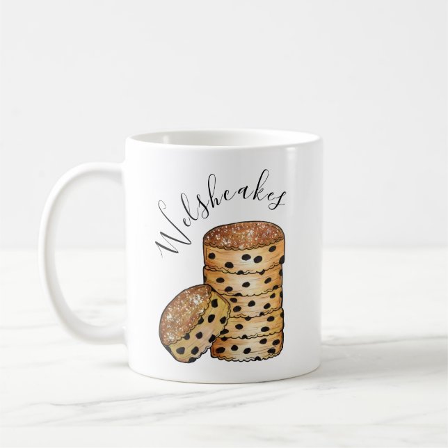 Caneca De Café Welsh Cakes Welshcakes Bakestones Reino Unido Comi (Esquerda)