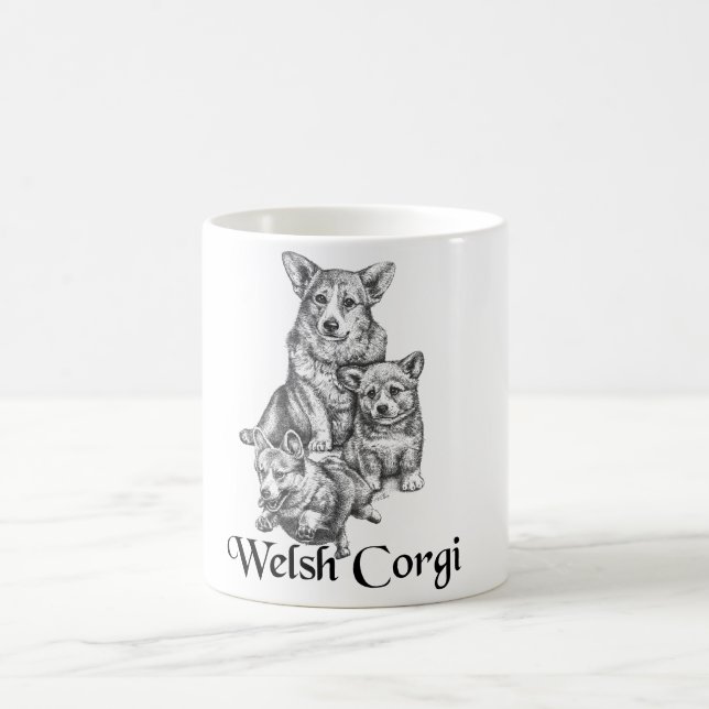Caneca De Café Welsh Corgi (Centro)