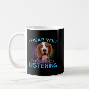 Caneca De Café Welsh Springer Spaniel Eu ouvi você não escutar