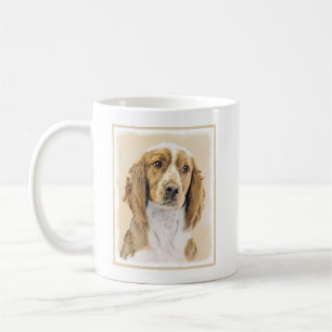 Caneca De Café Welsh Springer Spaniel Painting - Arte Original De
