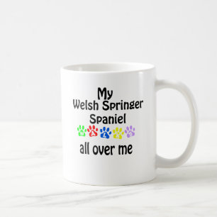 Caneca De Café Welsh Springer Spaniel Walks Design