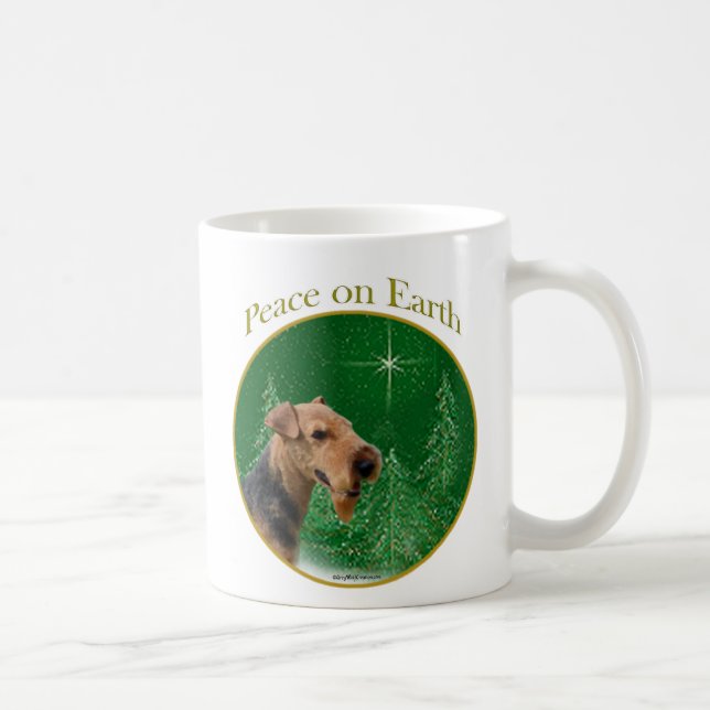 Caneca De Café Welsh Terrier Peace (Direita)