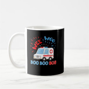 Caneca De Café Weo Boo Boo Ambulance Engraçado EMS EMT Parame